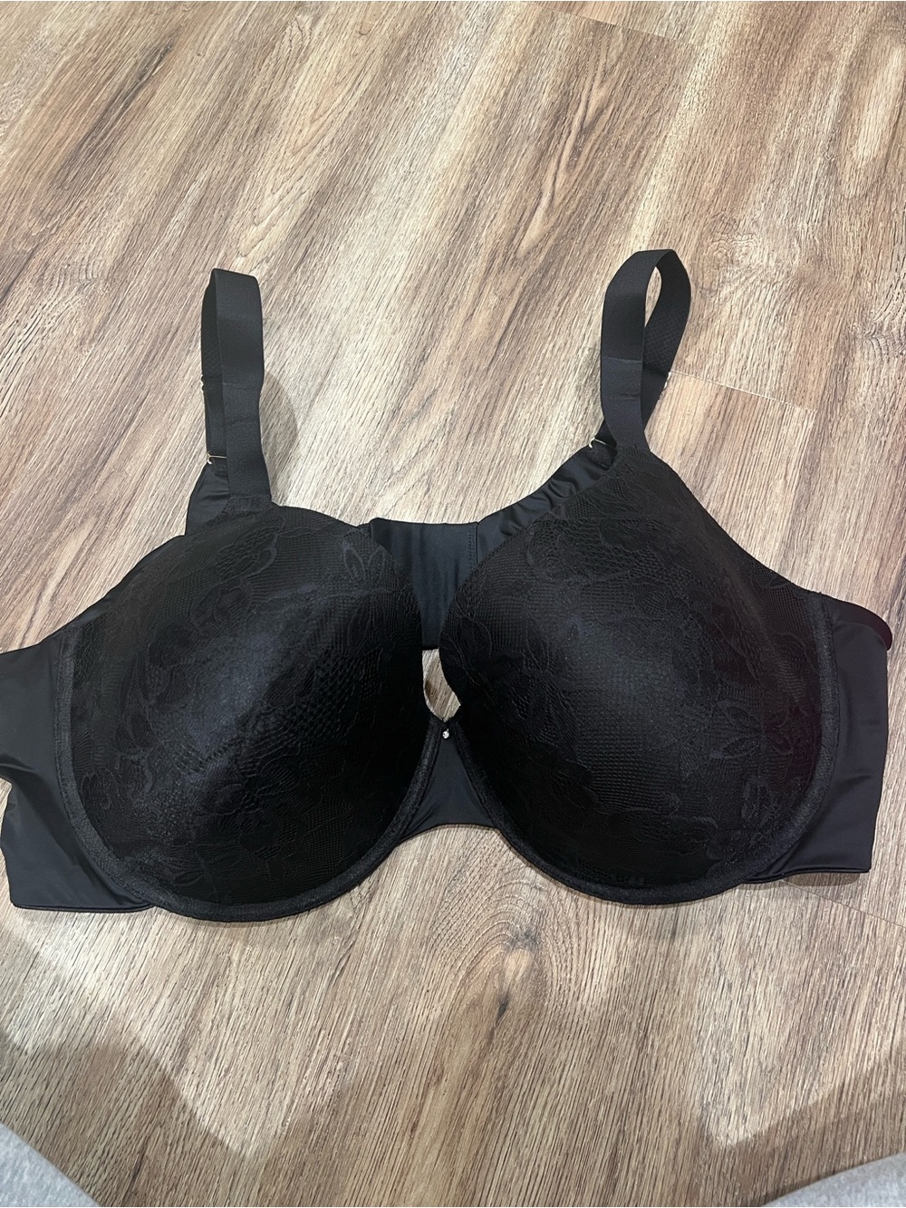 Everyday Black Lace Underwire Bra with Support